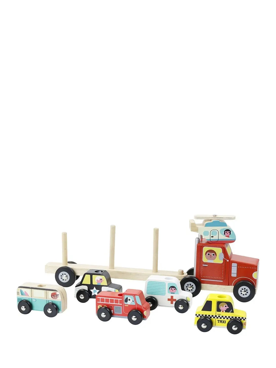 Truck and trailer stacking game