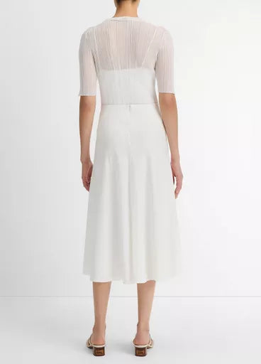 Bias Full Skirt, White