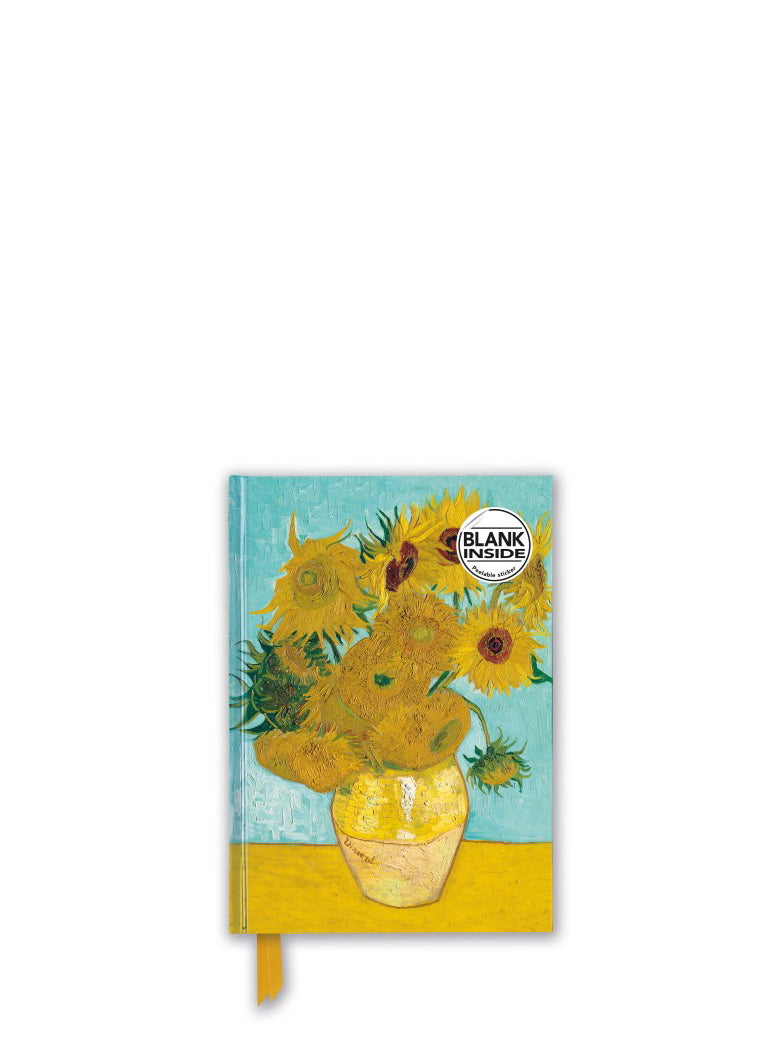 Foiled journal Sunflowers by Vincent van Gogh, blank (A5)