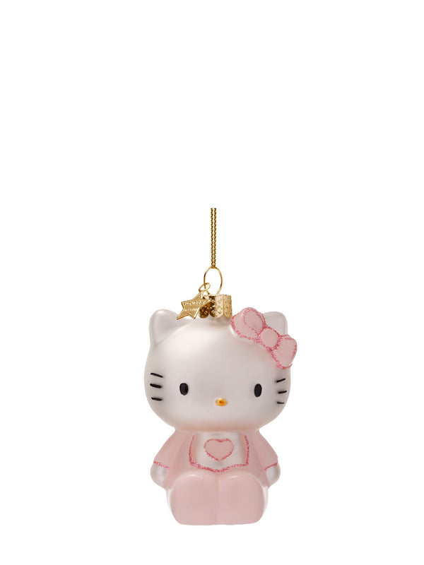 Hello Kitty baby pink glass ornament