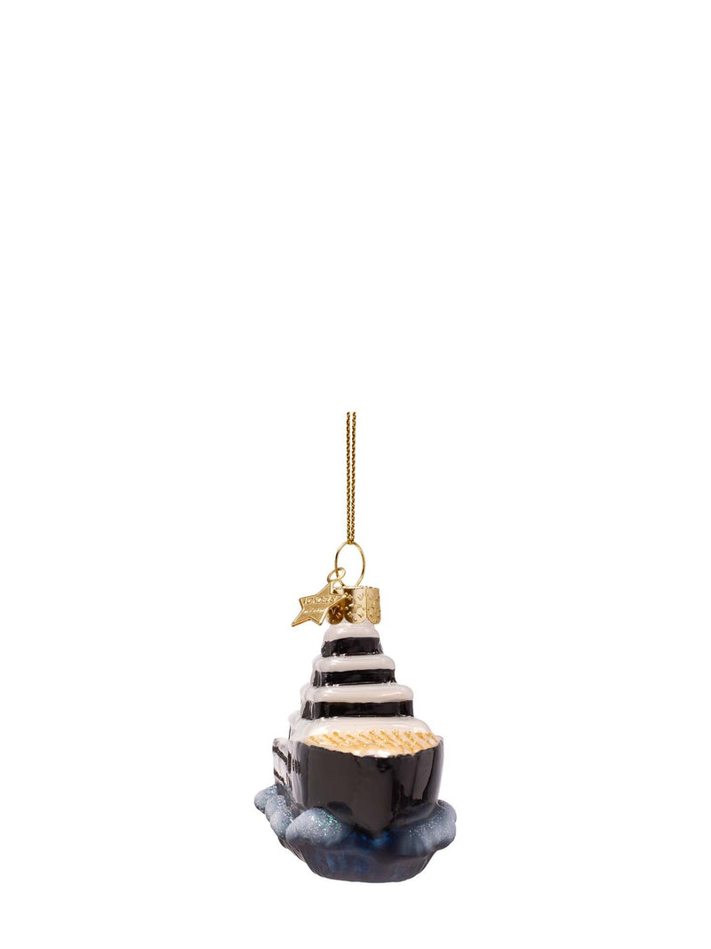Yacht glass ornament