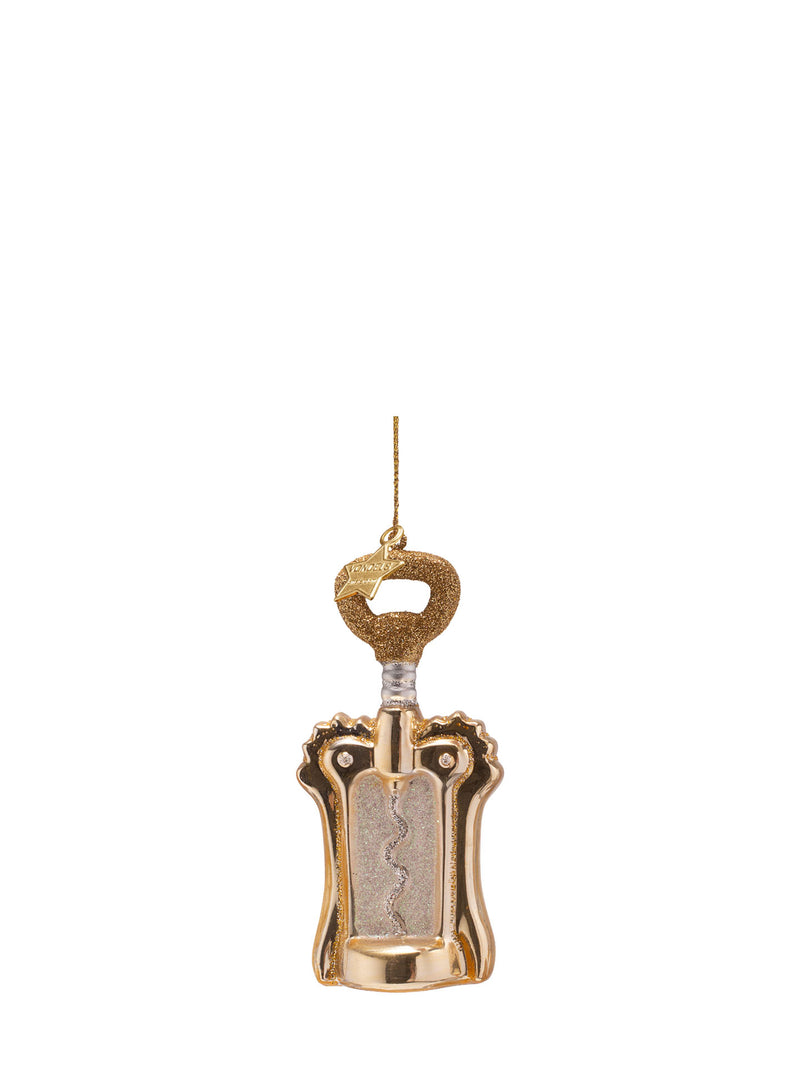 Bottle opener glass ornament