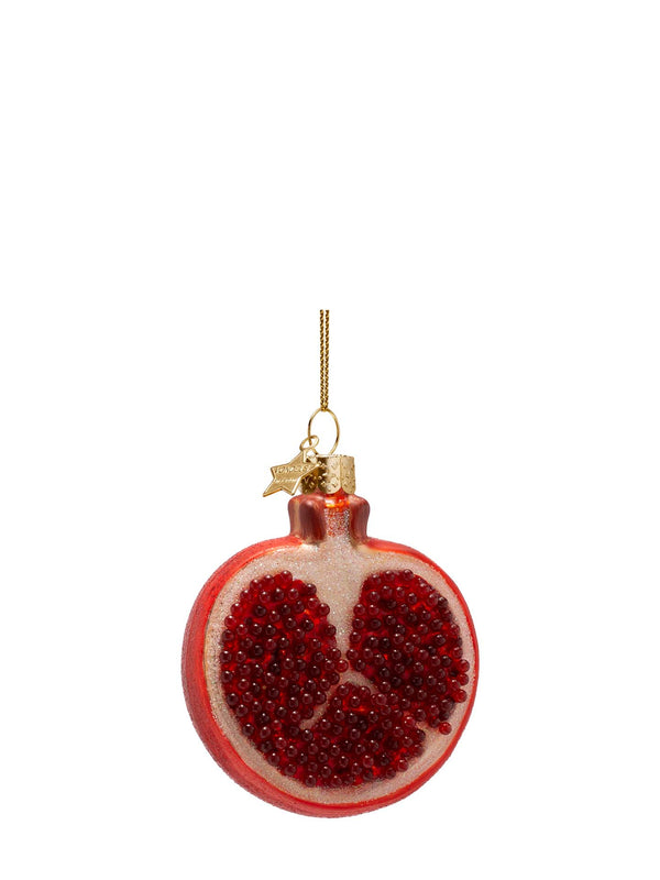 Pomegranate glass ornament