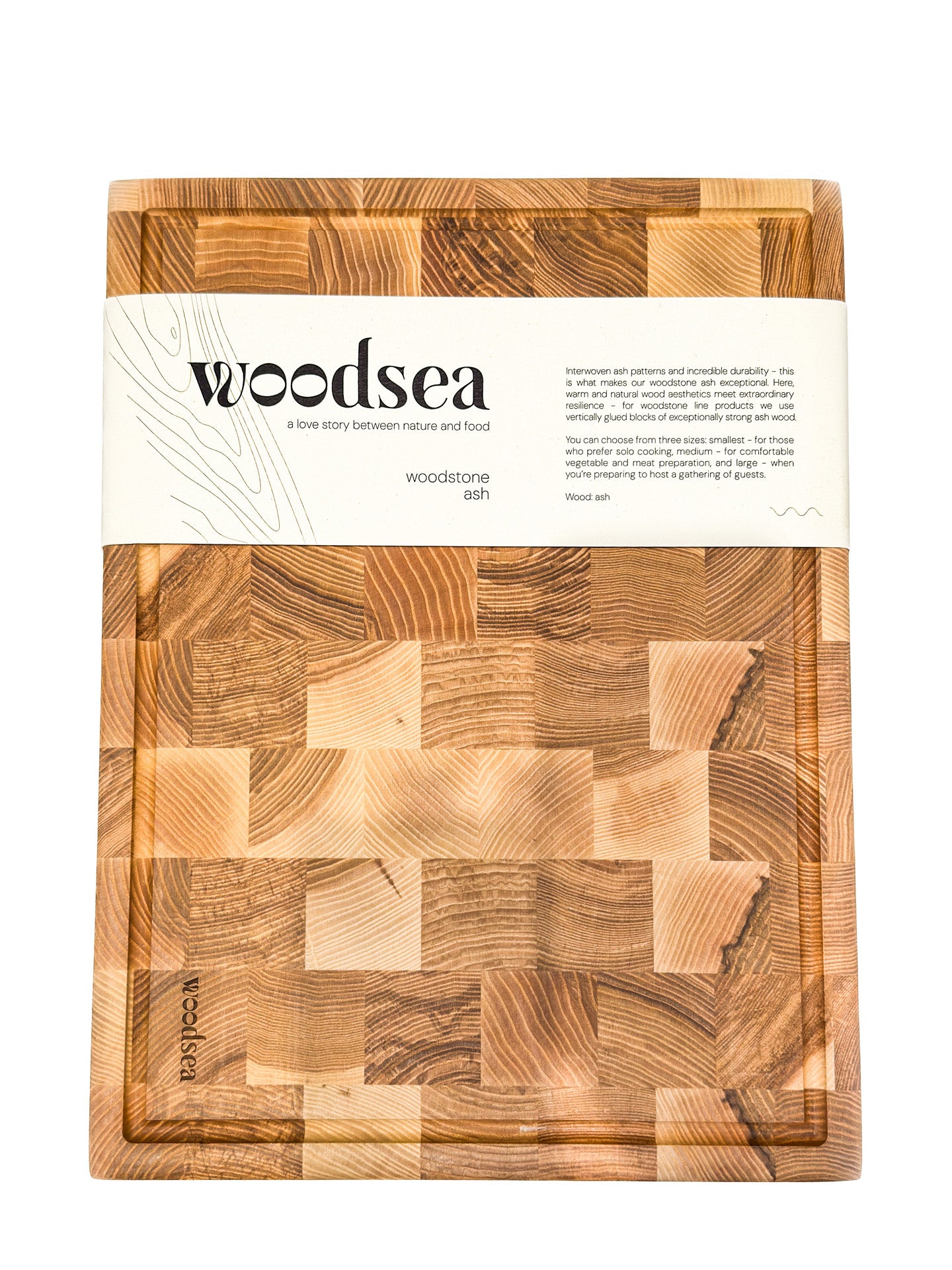 Woodstone medium chopping board, ash