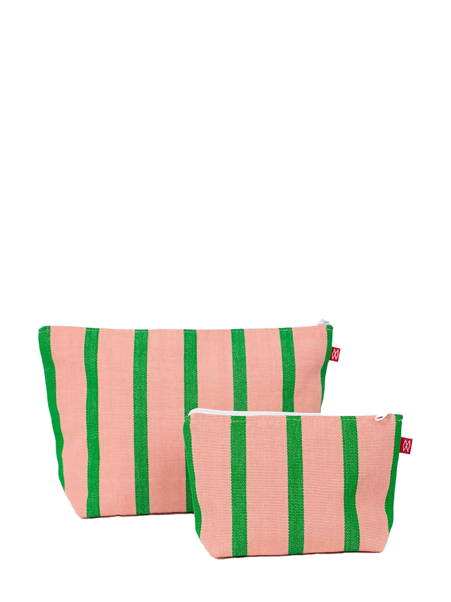 America medium toiletry bag, pink/green