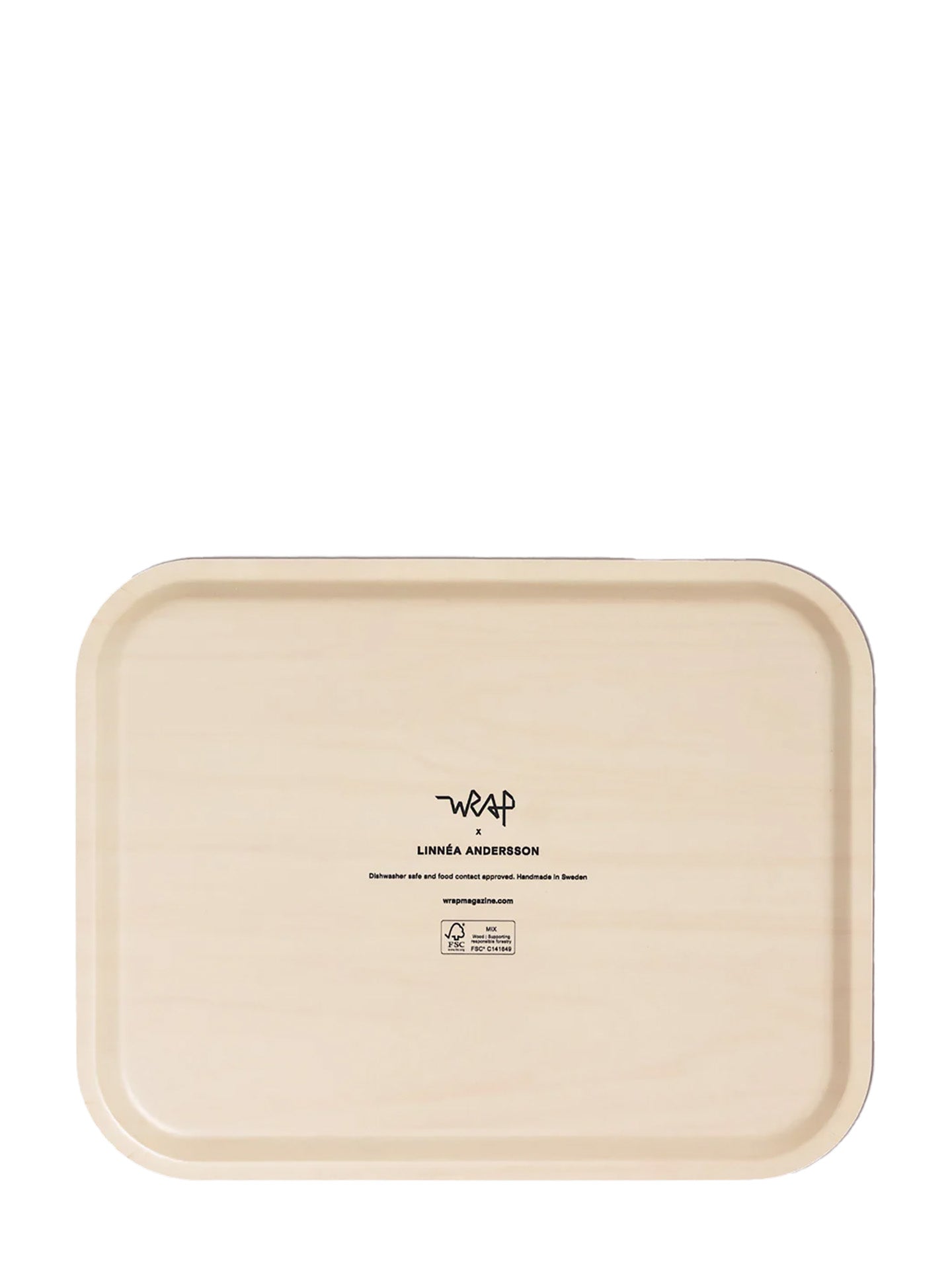 Leaves Spring Green Rectangle Serving Tray, Large