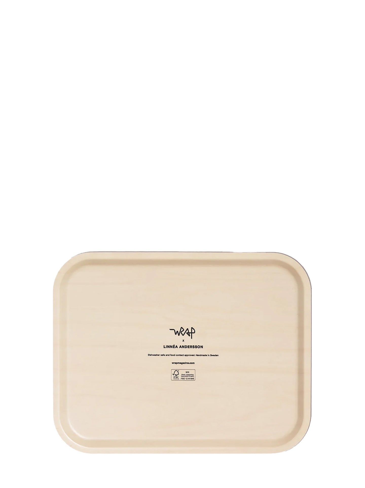 Leaves Deep Blue Mini Rectangle Serving Tray, Small