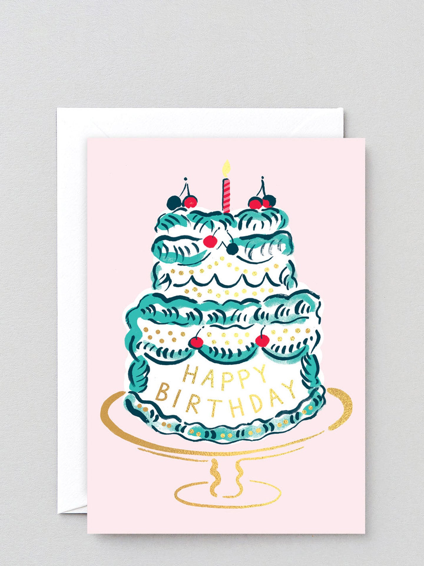 HB Cake and Candle birthday card