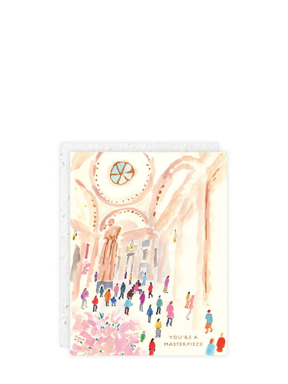 You're a masterpiece, love & friendship card (plantable envelope)