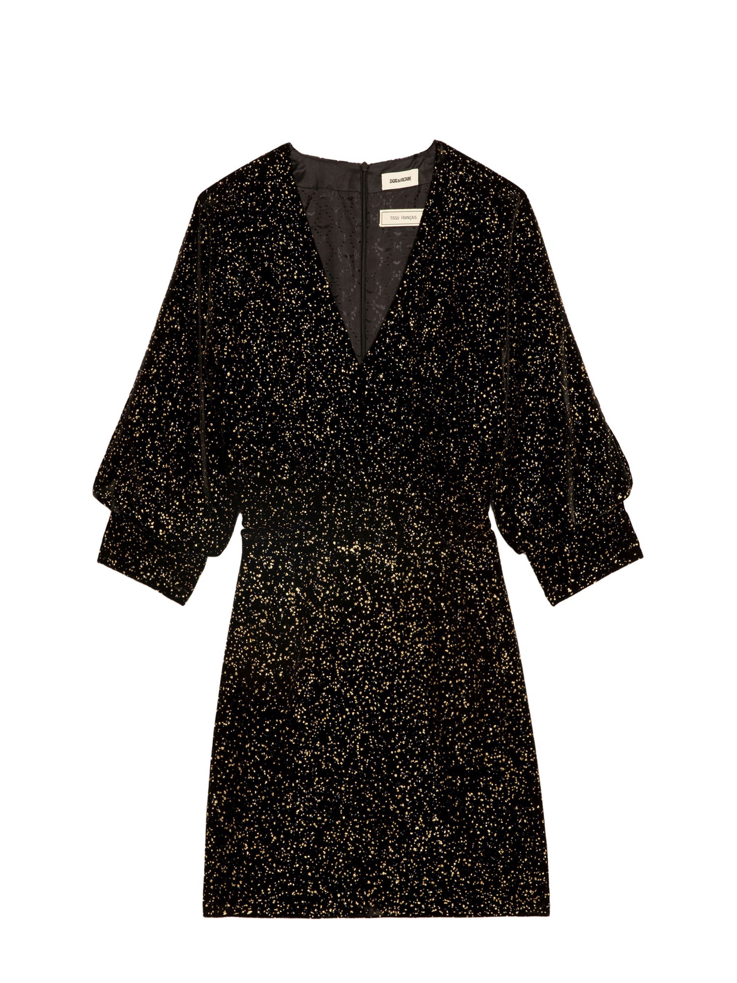 Rosli glitter dots dress, black