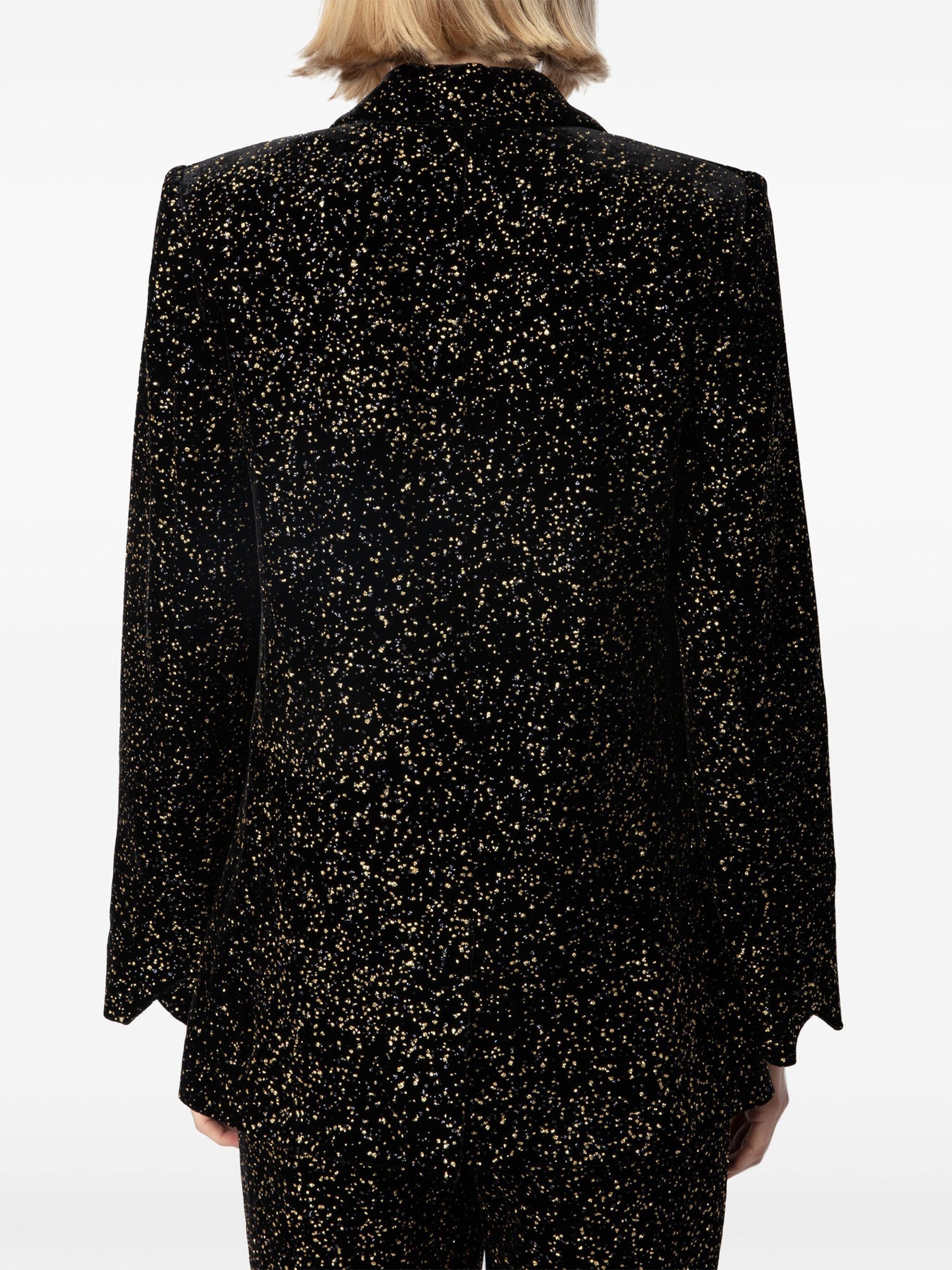 Valse Glitter Dots Blazer, black