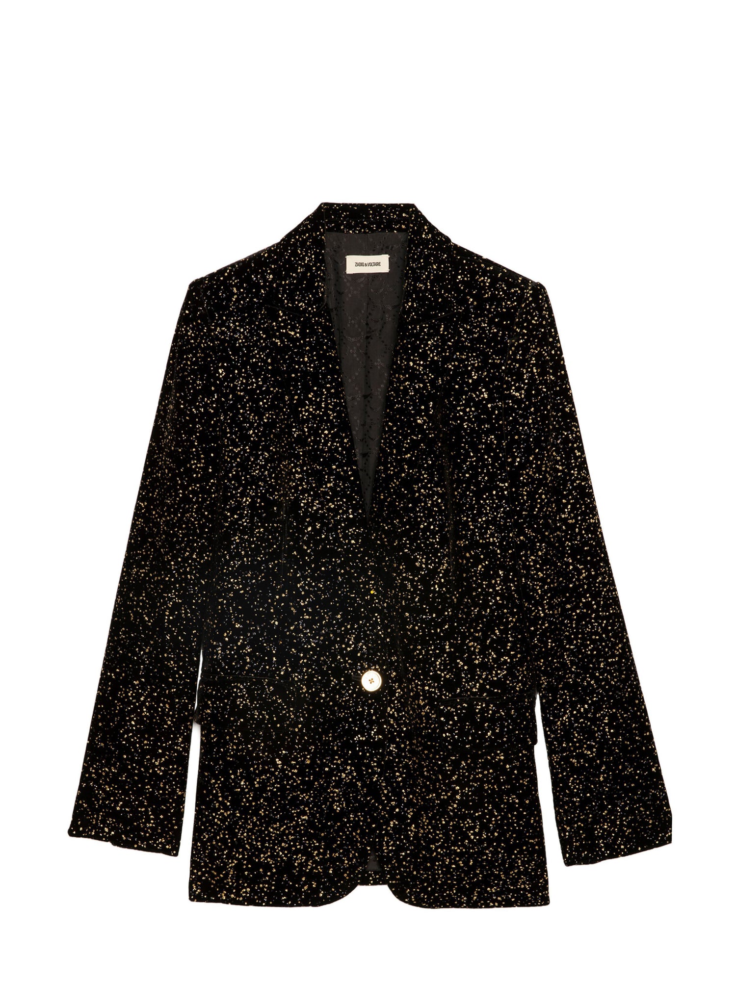 Valse Glitter Dots Blazer, black