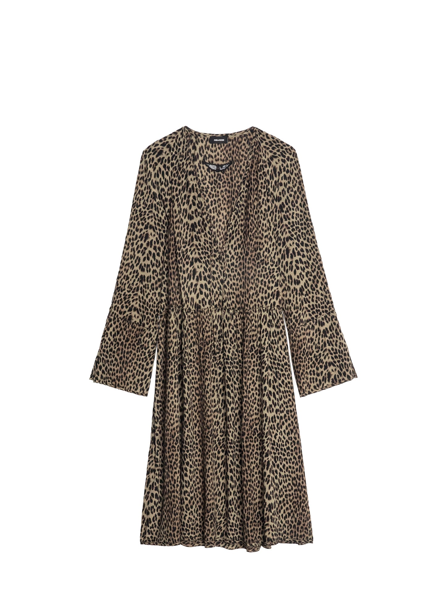Rinas leopard dress, Leaves