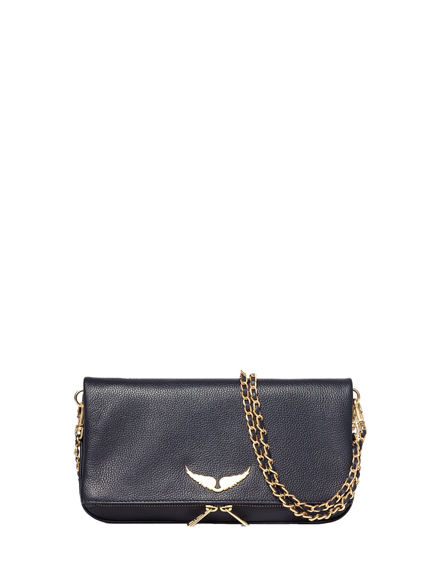ROCK GRAINED LEATHER, Ink/Gold