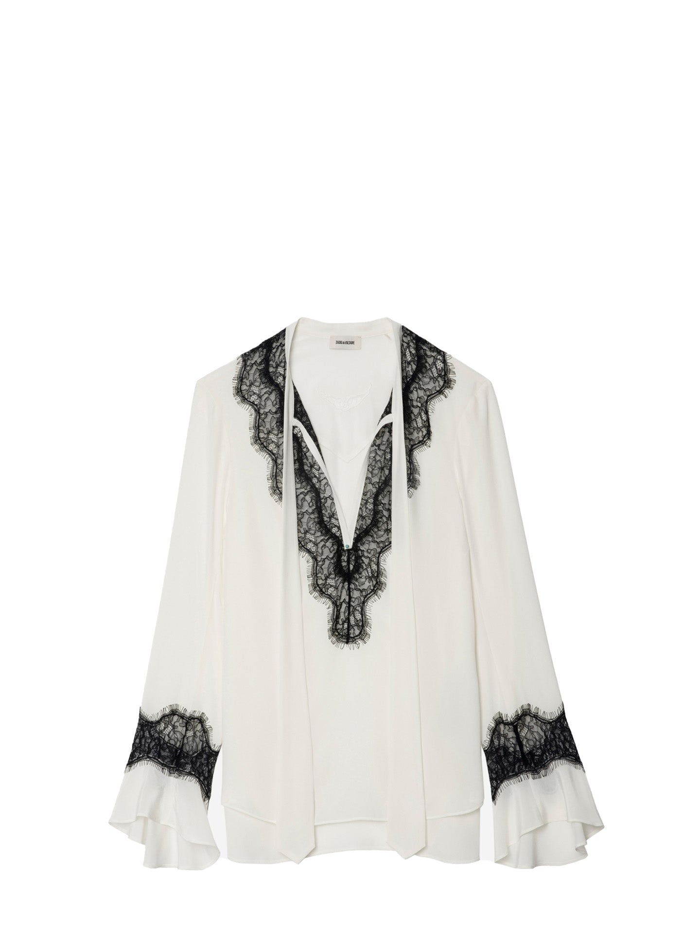 Tuan lace blouse, White/Black