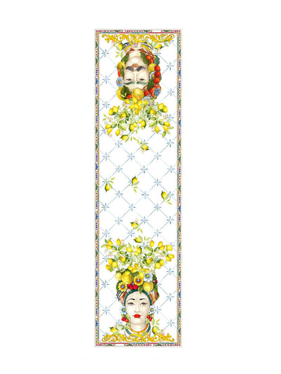 Zagara Moor's head motif table runner (50x170cm)