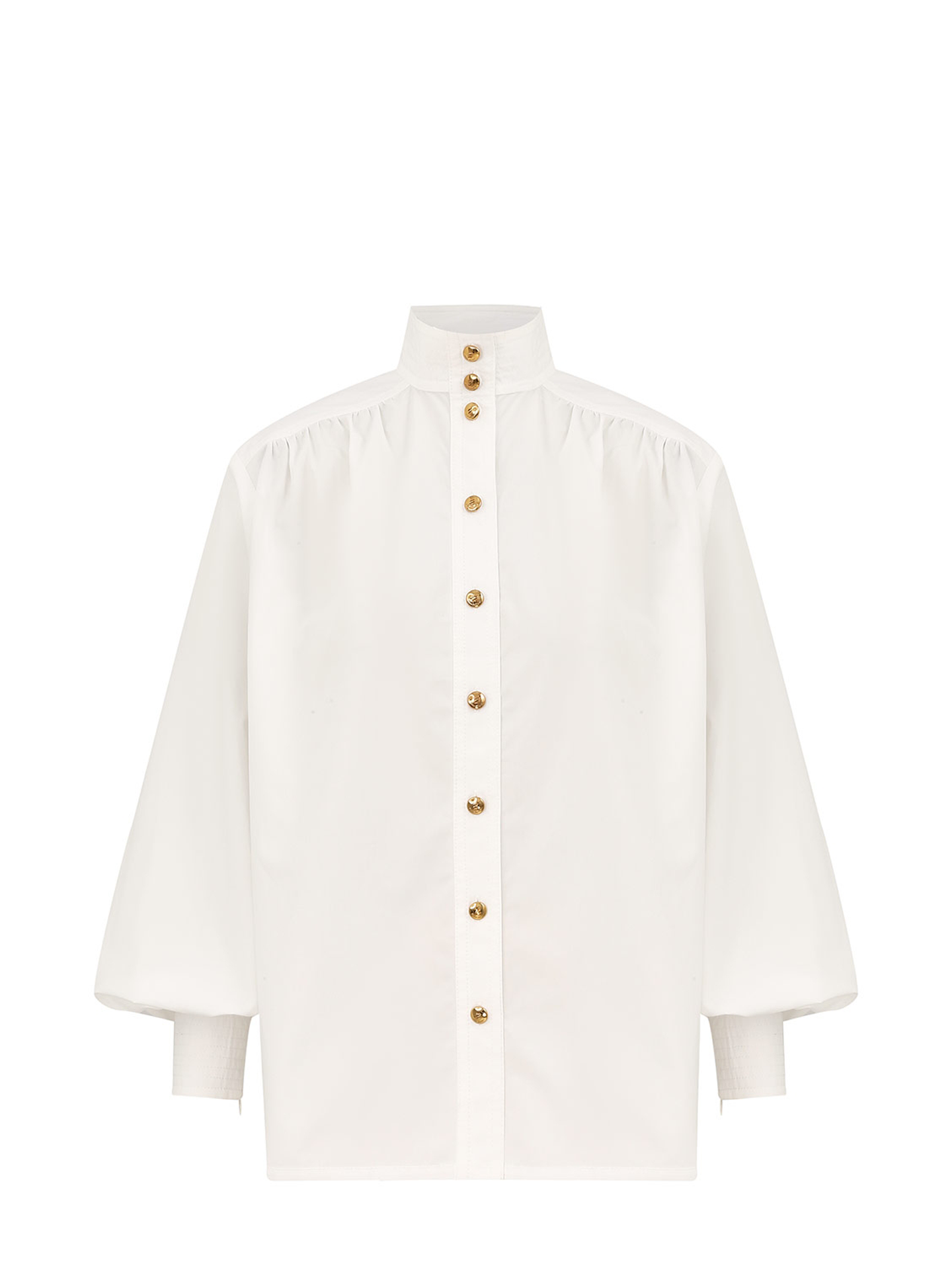 Utility billow blouse, ivory