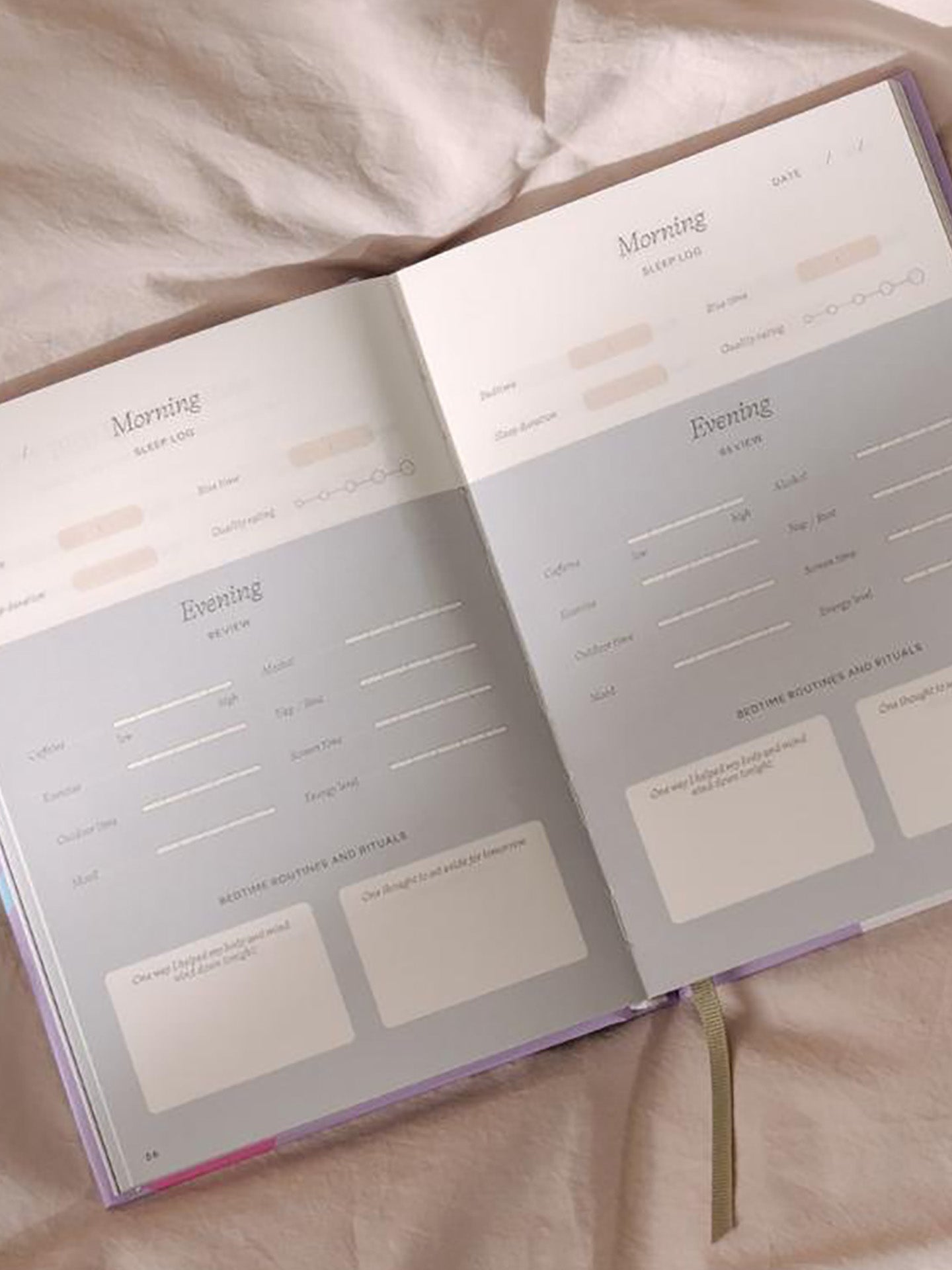 Zodiac sleep journal, navy foil
