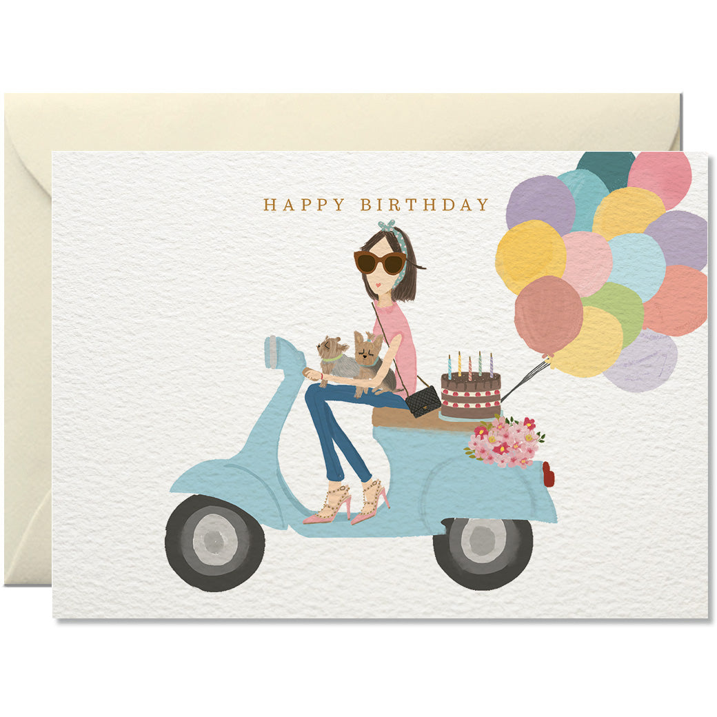 Birthday Scooter Card