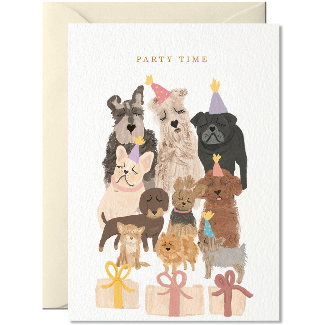 Party Time Dogs All Occasions Card