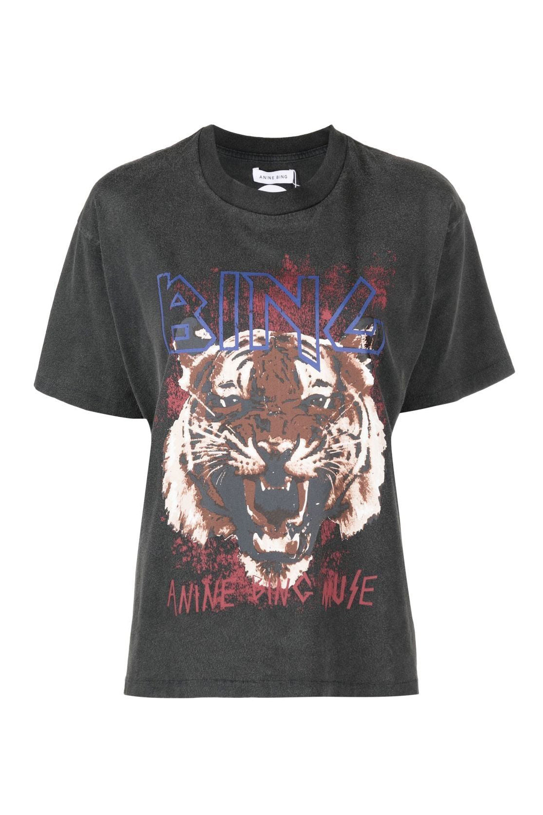 Anine Bing Tiger tee washed black My o My