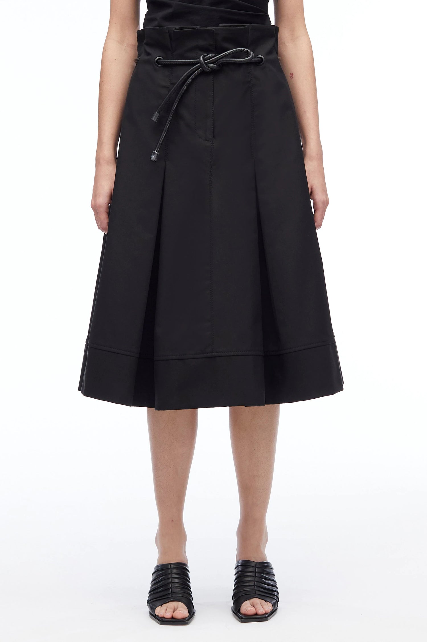 Origami skirt, black