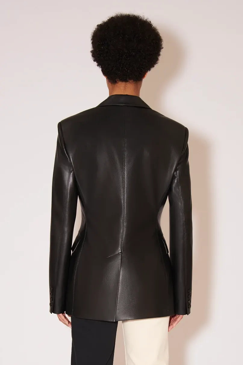 Hathi single-breasted blazer, black