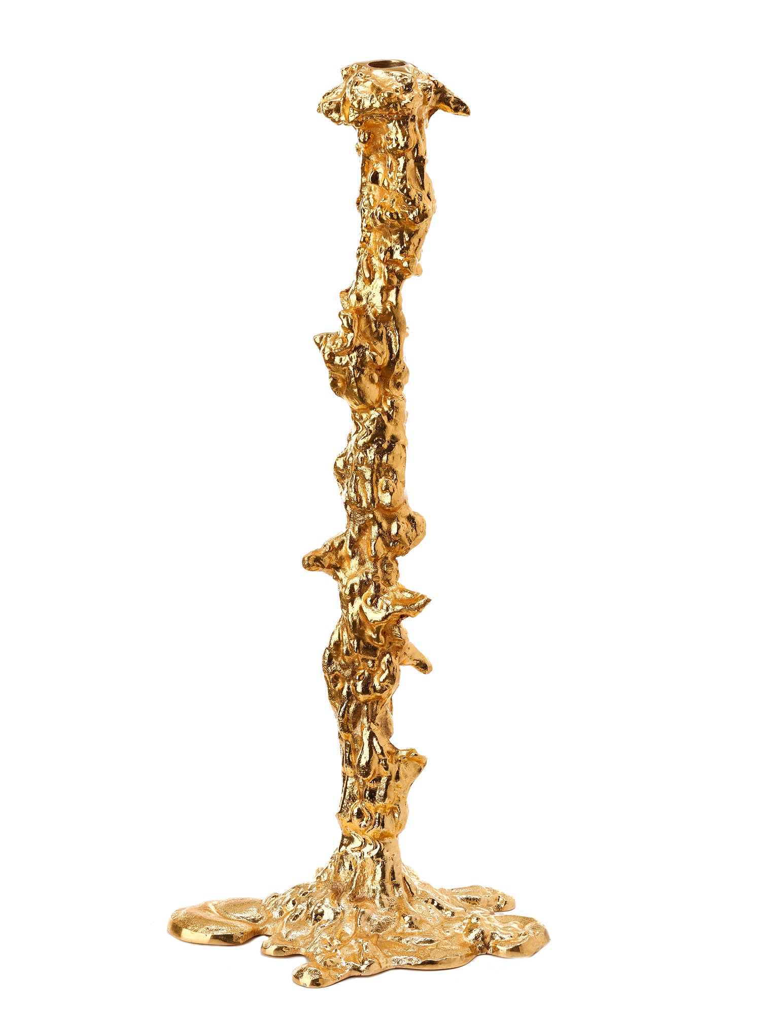 Drip candle holder, gold (XXL)