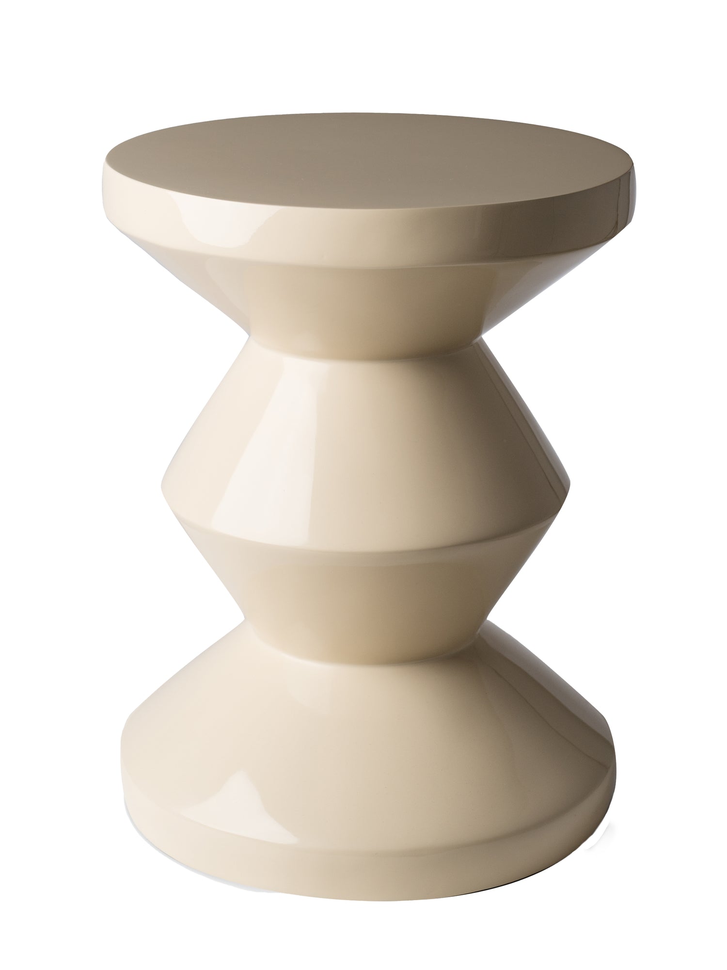 Zig Zag stool, beige