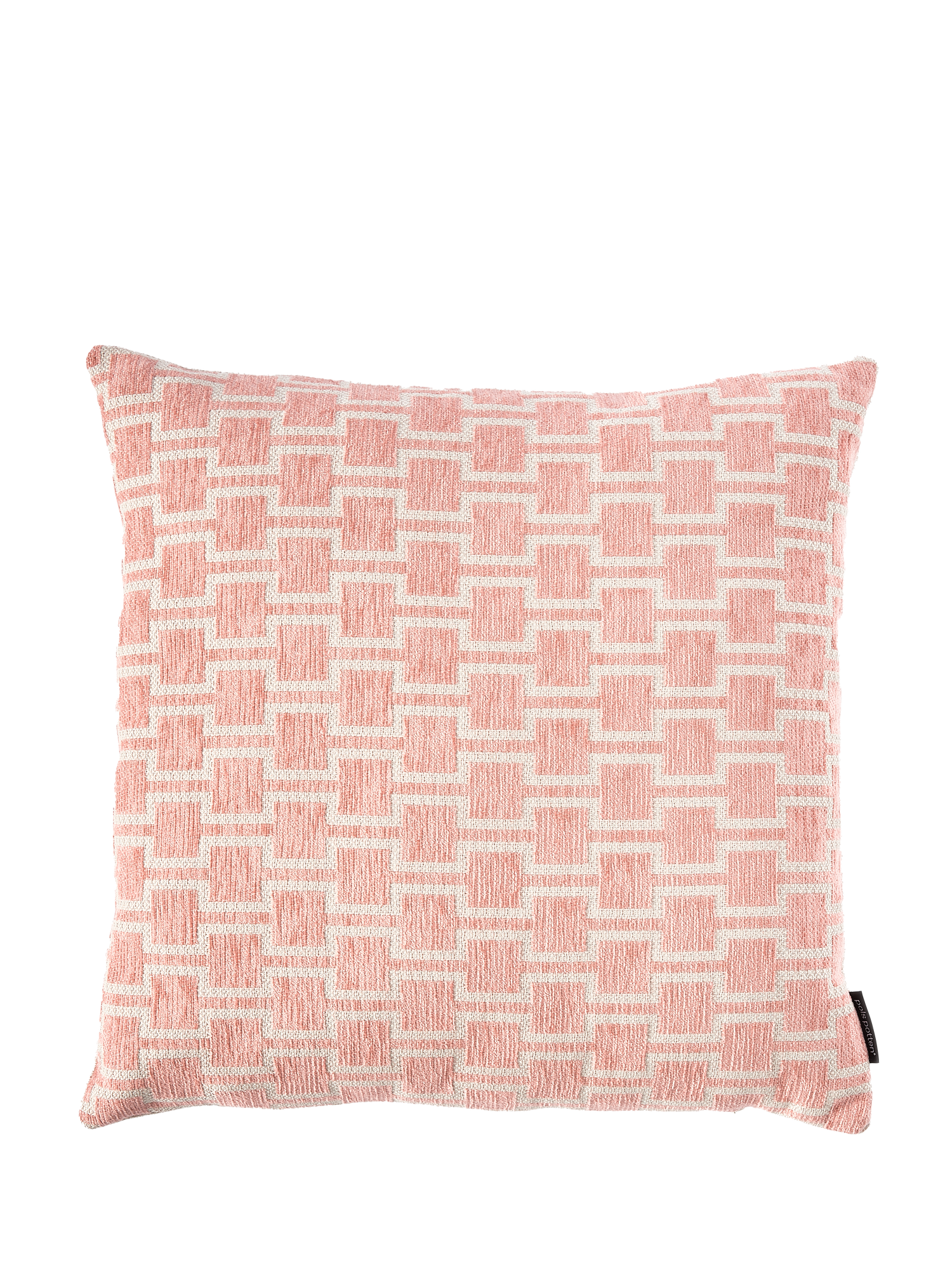Cushion geometric, pink (45x45cm)