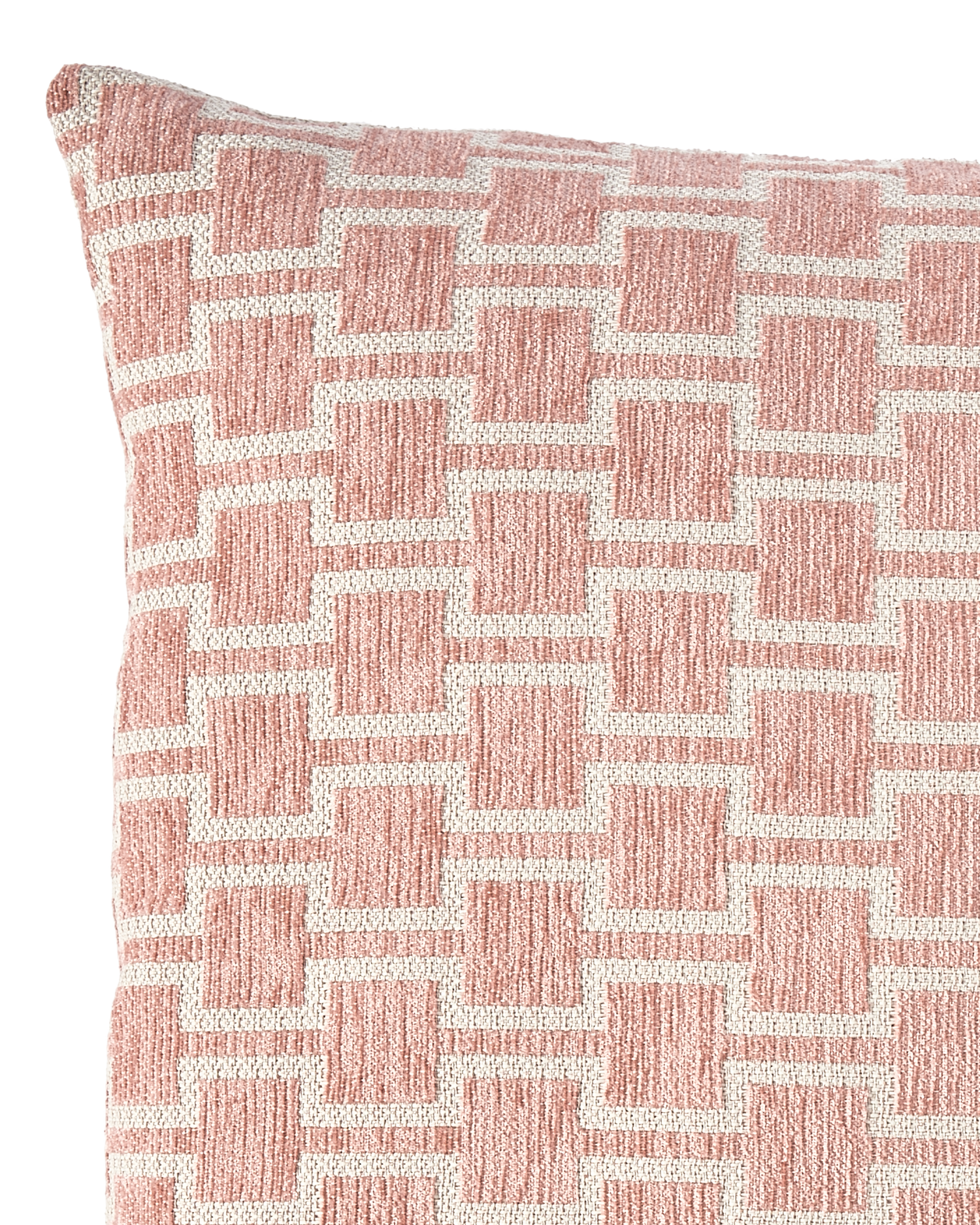 Cushion geometric, pink (45x45cm)