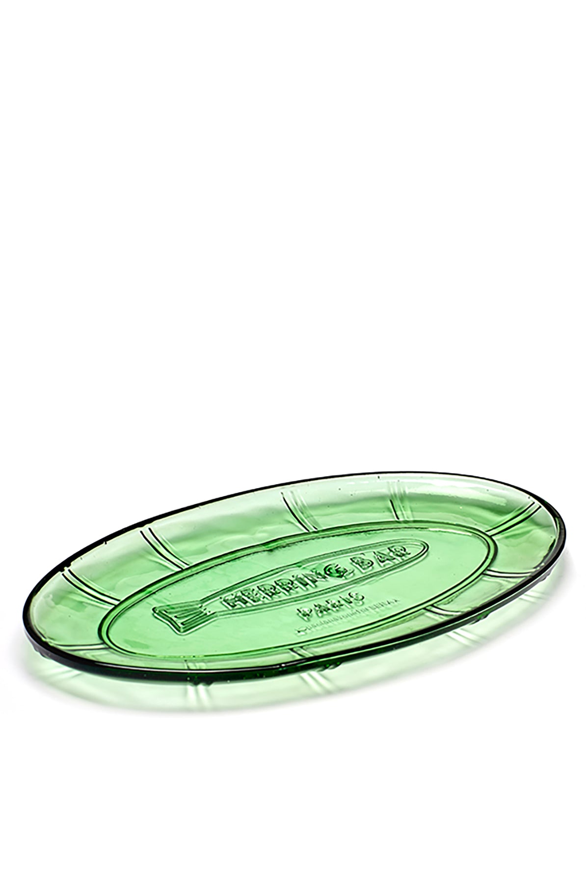 SERAX: Fish Fish Large Oval Serving Plate, Green – My o My