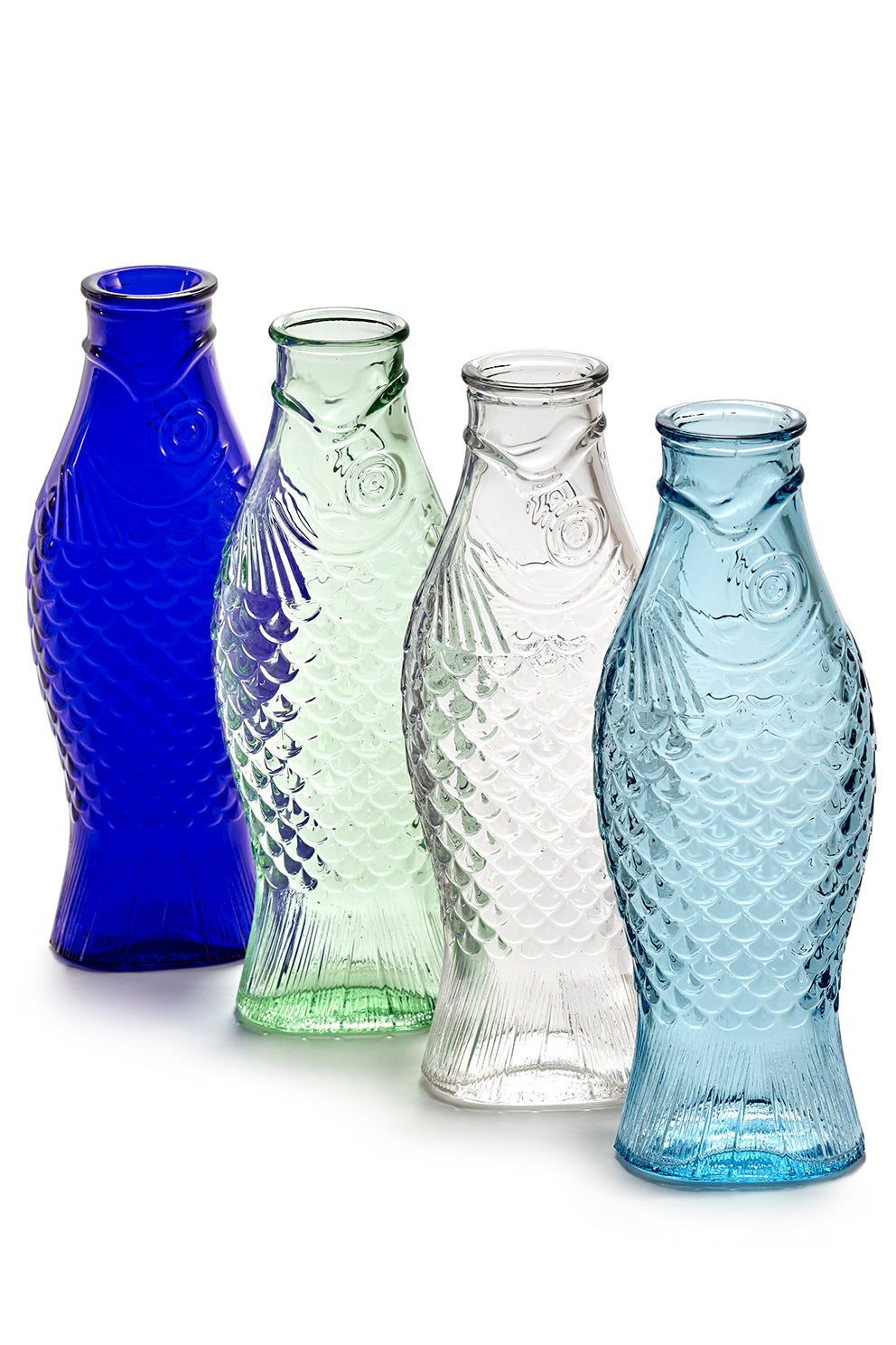 Fish & Fish Bottle, Cobalt Blue by Paola Navone
