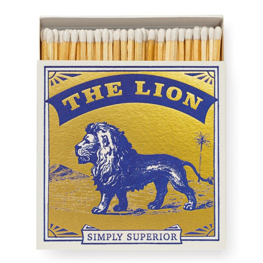 Gold Lion matchbox