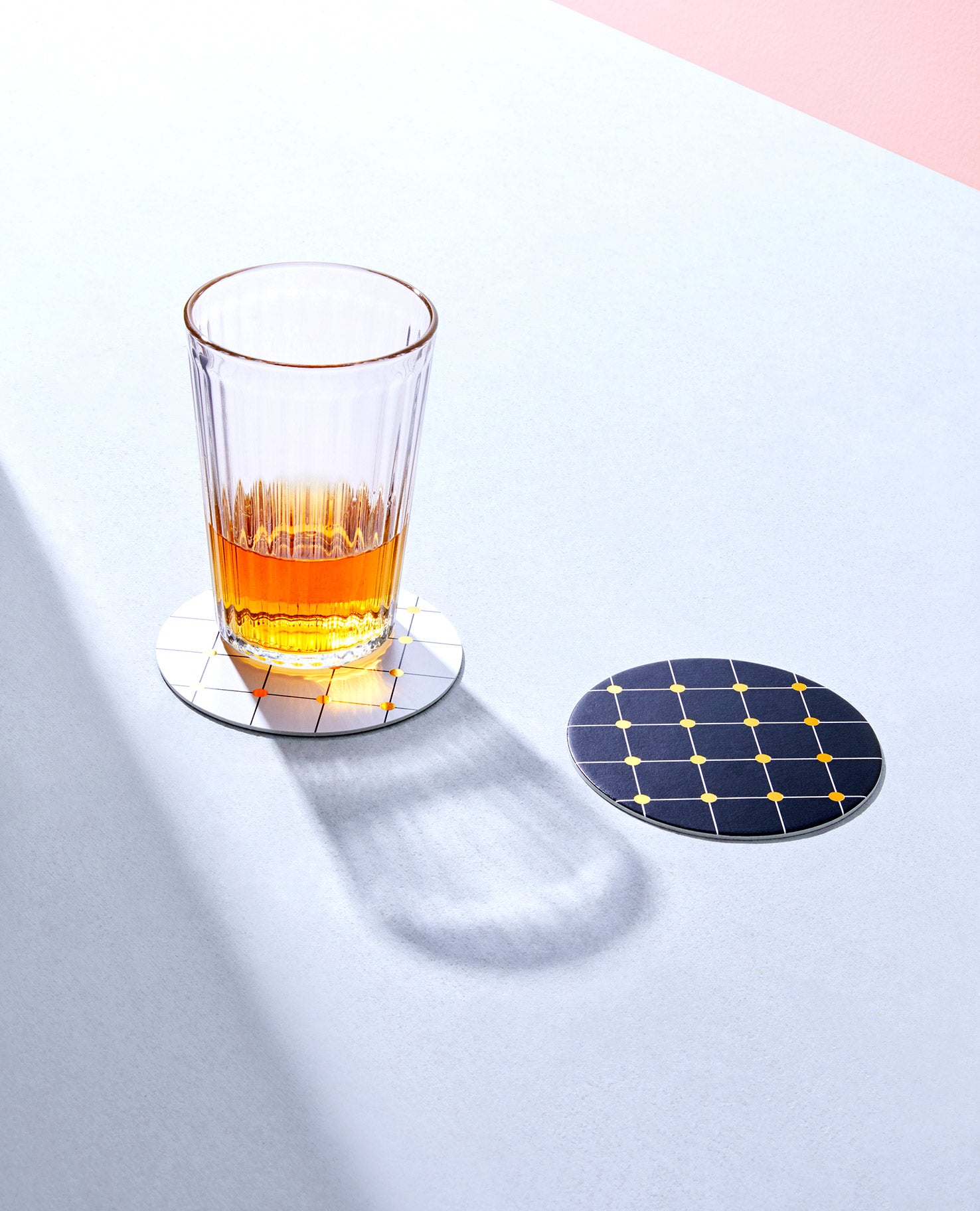 Double-sided cocktail coasters set Lido