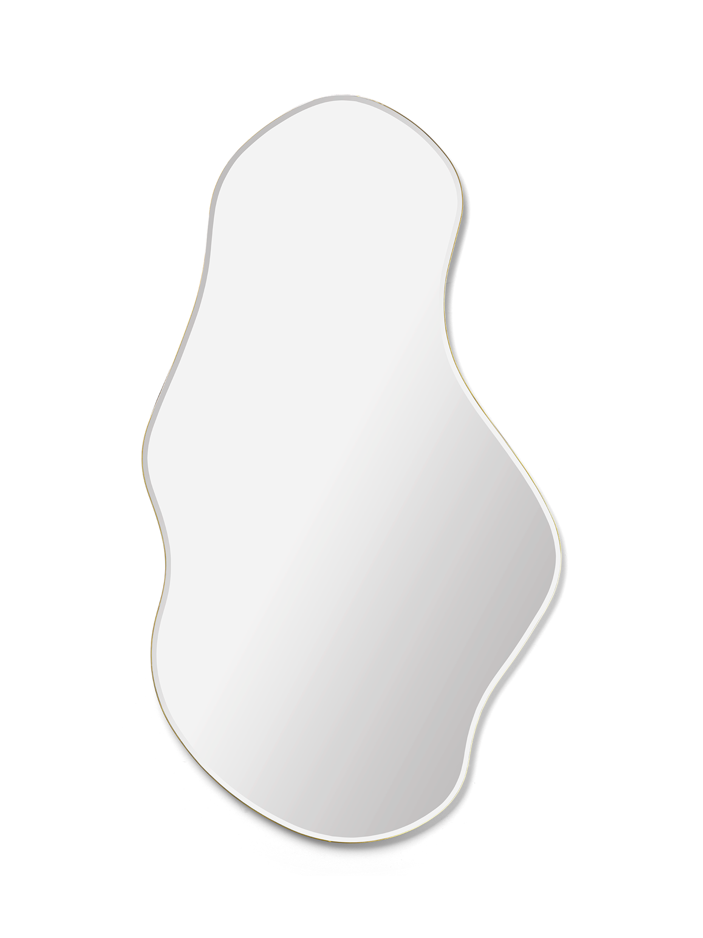 Large Pond Mirror, Brass