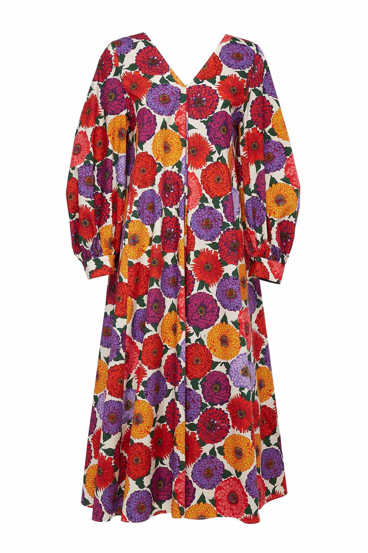 Bali floral-print midi dress