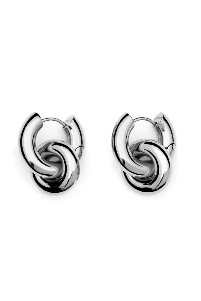 Esther earrings, silver