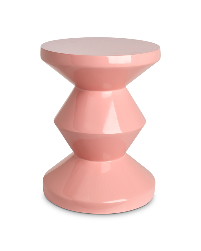 Zig Zag Stool, pink