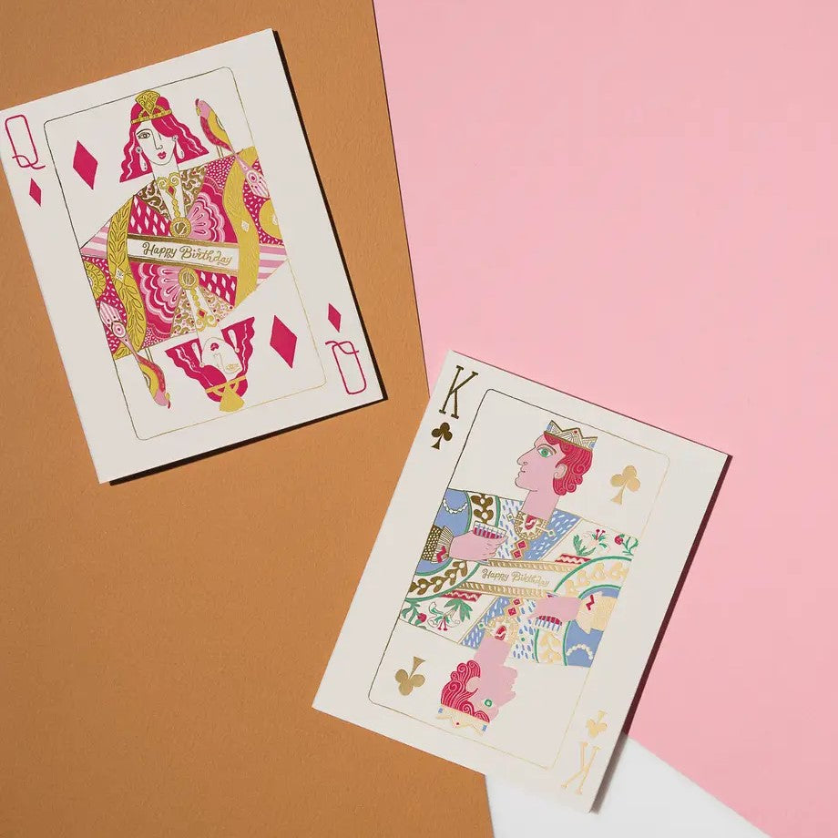 Queen of Diamonds Birthday Card