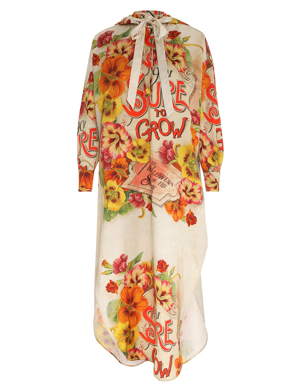 Wonderland kaftan, citrus garden floral