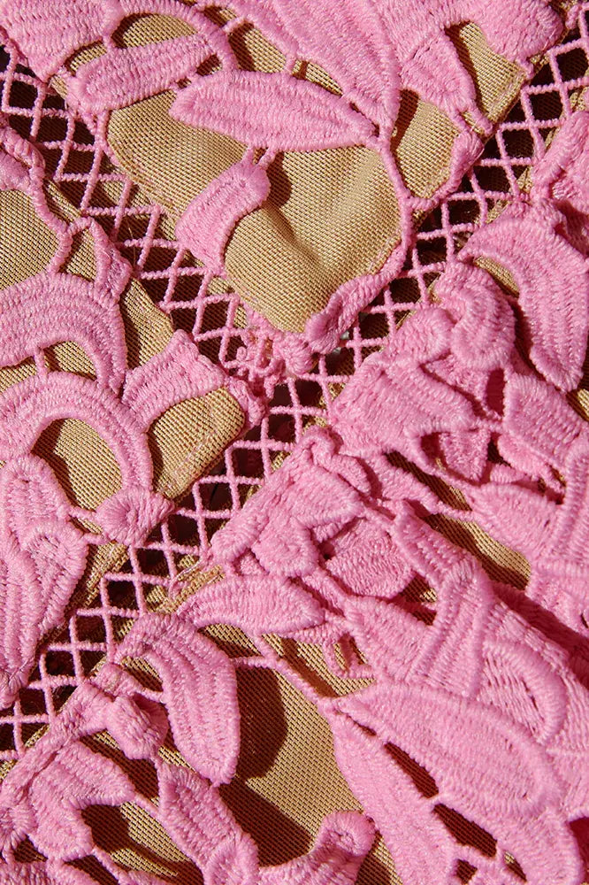 Azaelea lace midi dress, pink