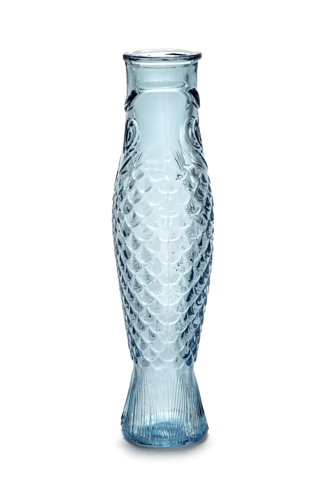 Fish & Fish Bottle, Light Blue
