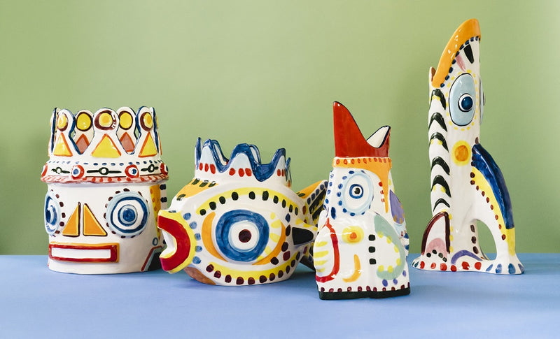Hand-painted Vase 03, Sicily by Ottolenghi