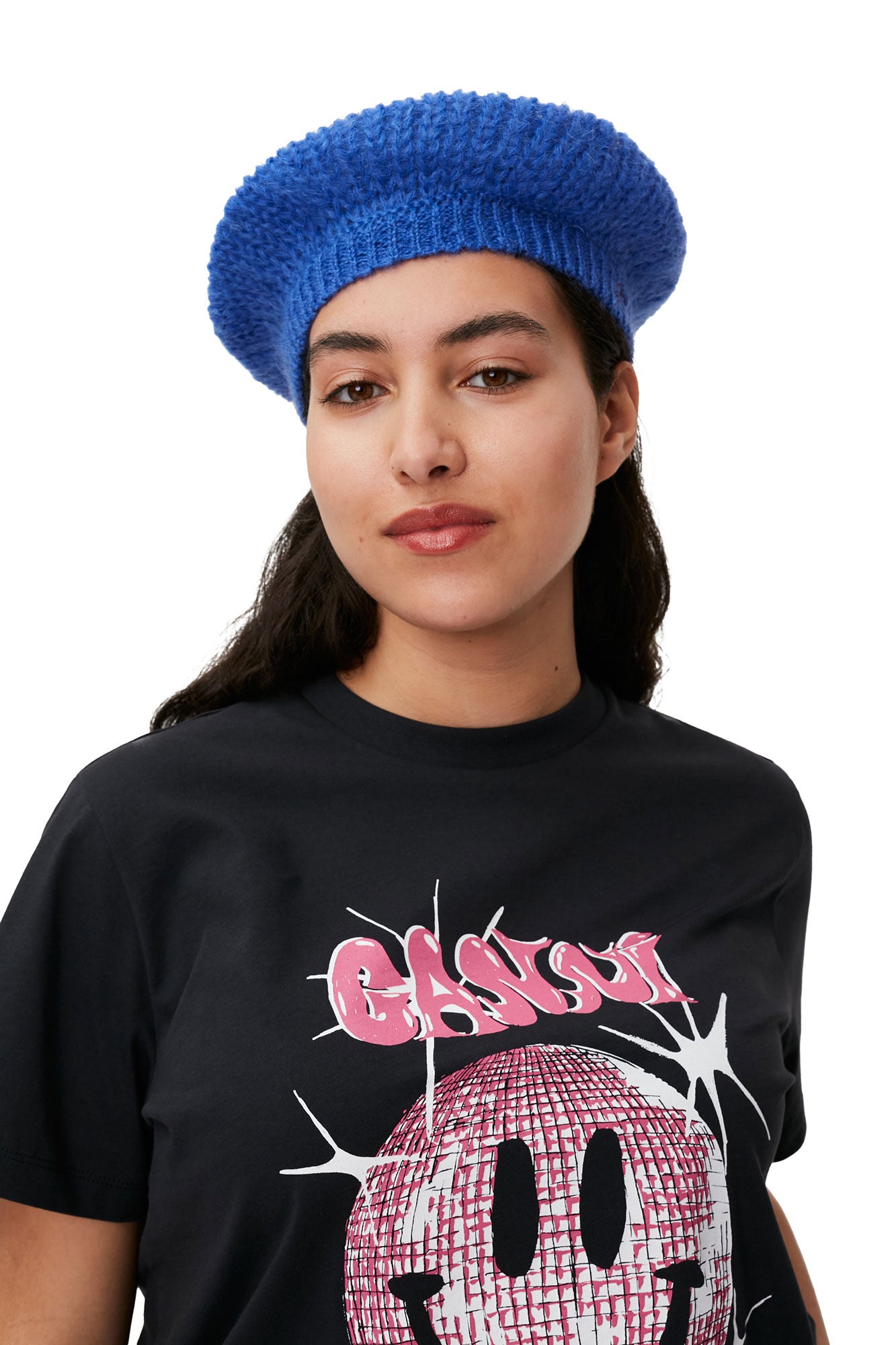 Smiley Relaxed T-shirt, washed black