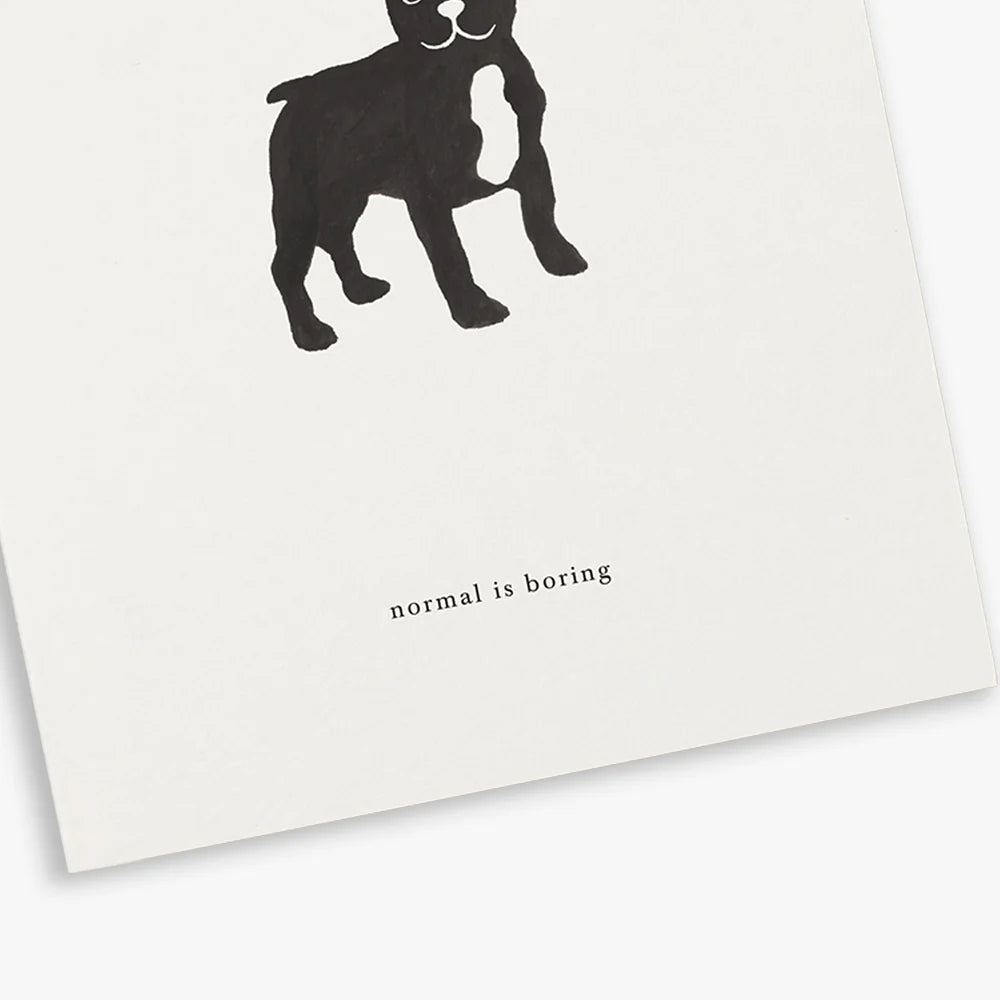 Frenchie (normal is boring) Love card