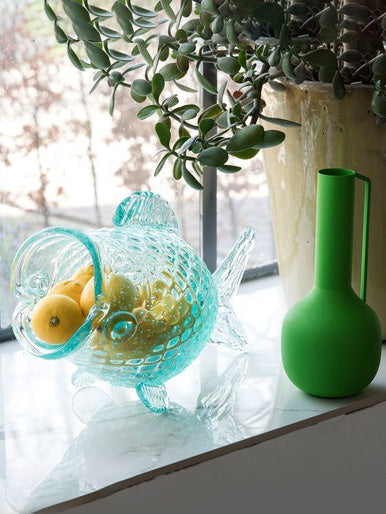 Jar fat fish, green