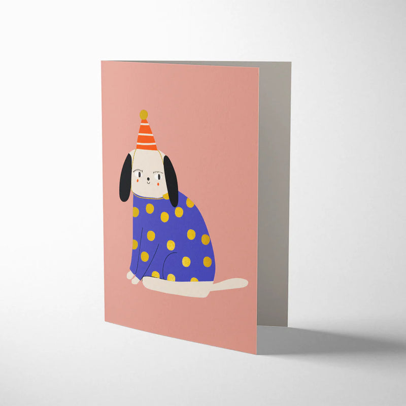 Dog, birthday card