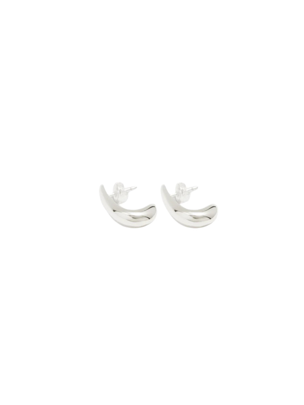 Dualism Sculptural Earrings, 925 sterling silver