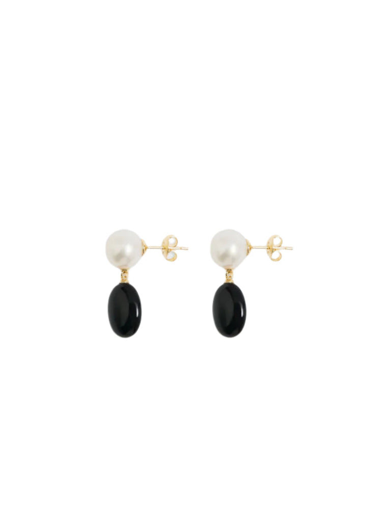 Dualism earrings, 18K Gold plated